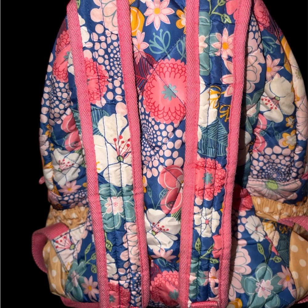 Matilda Jane Floral and Gingham Kids Backpack - Picture 2 of 2